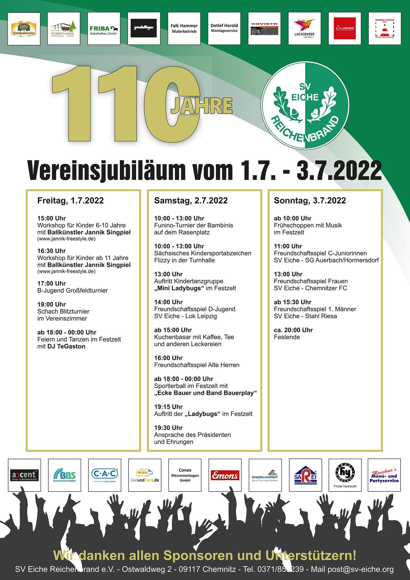 110 Jahre SV Eiche - Vereinsfest